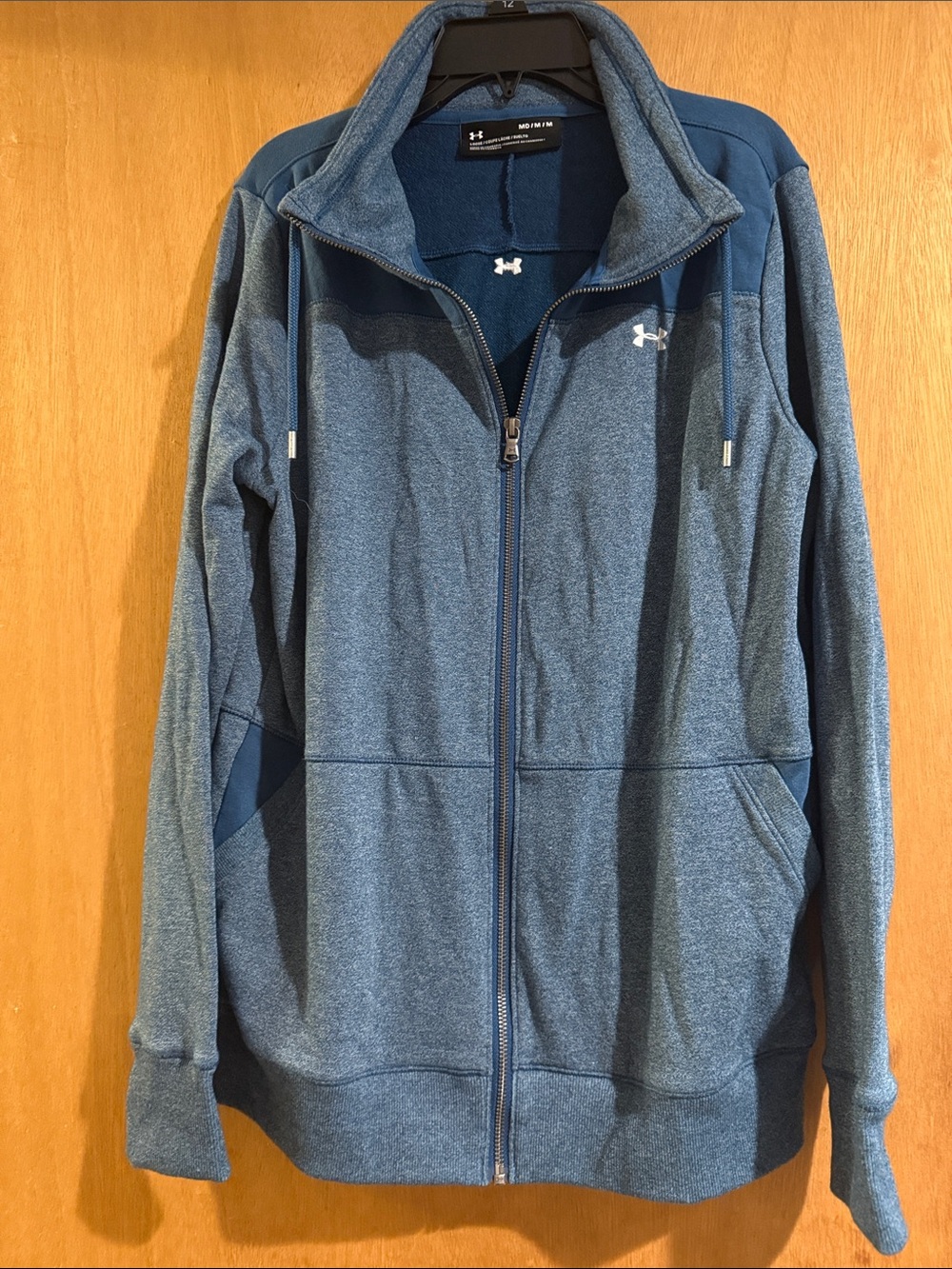 Under Armour Women's Heathered Blue Full-Zip Performance Jacket